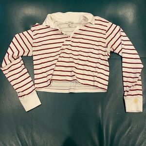 Forever 21 cropped collared neck long sleeve